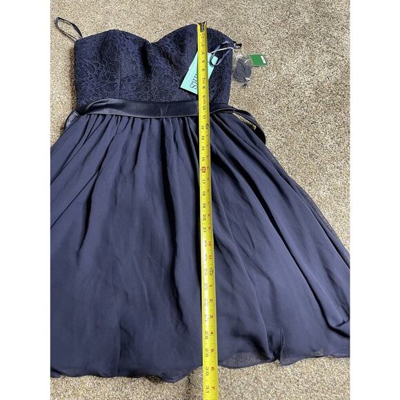 New! Morilee by Madeline Gardner Chiffon Strapless Sweetheart Neckline US 10 - Picture 6 of 8